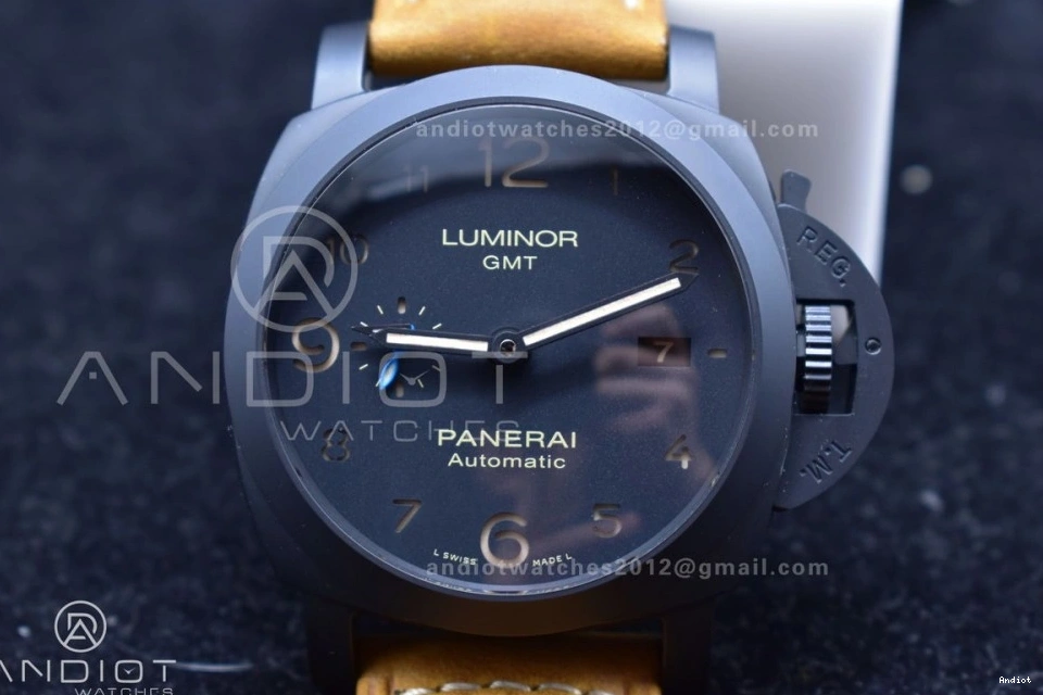 Real Asso Clone O PAM441 Brown Ceramic on SBF Strap Best Edition 1:1 P.9001 Super 0316